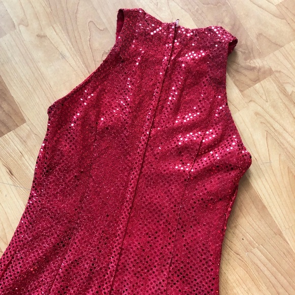 Sparkly Little Red Dress - Picture 3 of 5